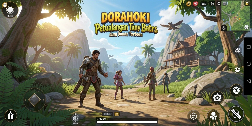 Gameplay DORAHOKI yang epik di dunia terbuka.