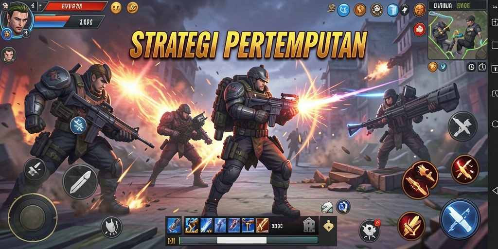 Menampilkan aksi pertempuran seru di EVIP3 dengan taktik strategis.