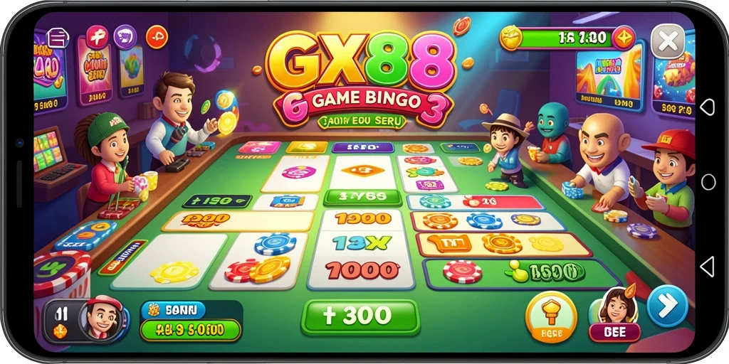 Tampilan gameplay menarik dari GX88 dengan banyak variasi Bingo.