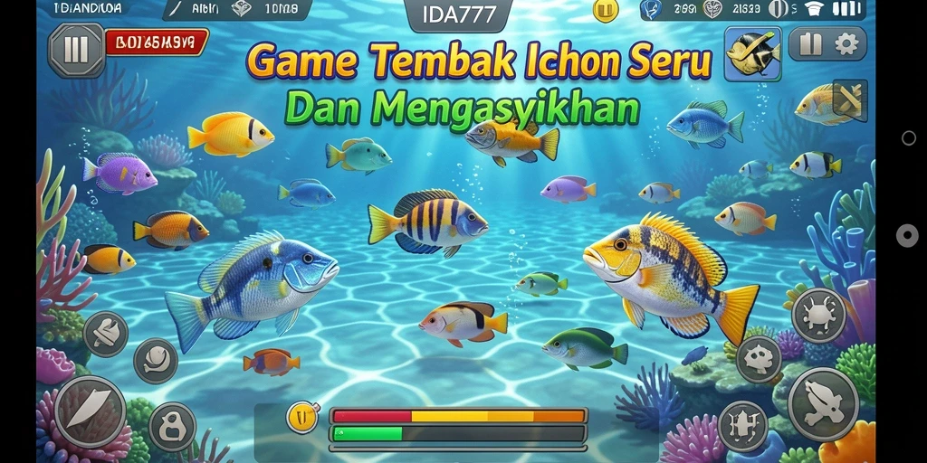 Tampilan gameplay menembak ikan yang seru dan menarik di IDA777.