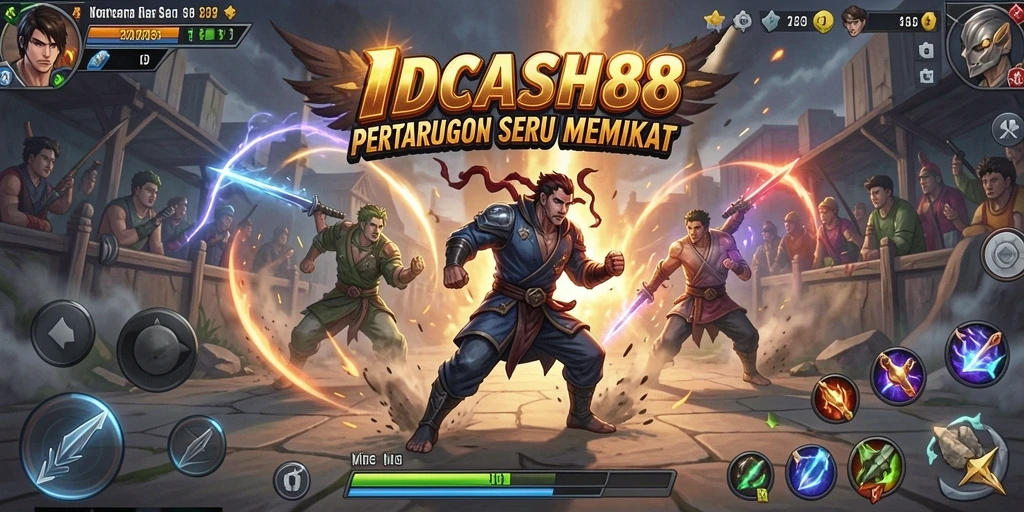 Tampilan gameplay <strong>IDCASH88</strong> yang menampilkan aksi pertarungan yang mendebarkan.