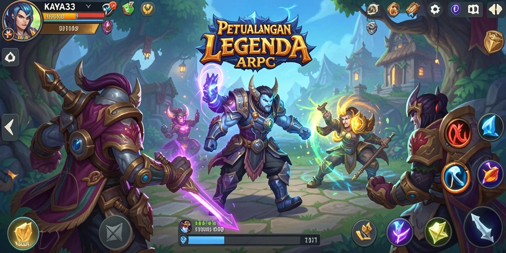 Tampilan screenshot KAYA33 menampilkan pertarungan mendebarkan dalam dunia ARPG.