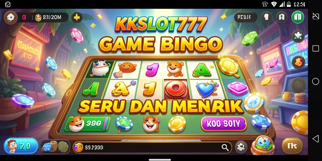 Screenshot gameplay KKSLOT777 menampilkan keseruan permainan Bingo.