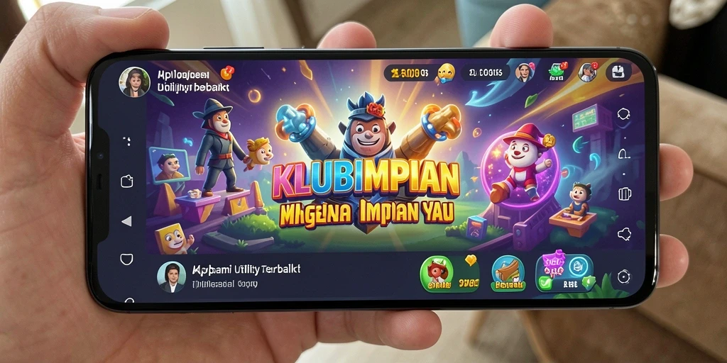 Tampilan menarik dari aplikasi KLUBIMPIAN yang membantu pengguna meraih impian.
