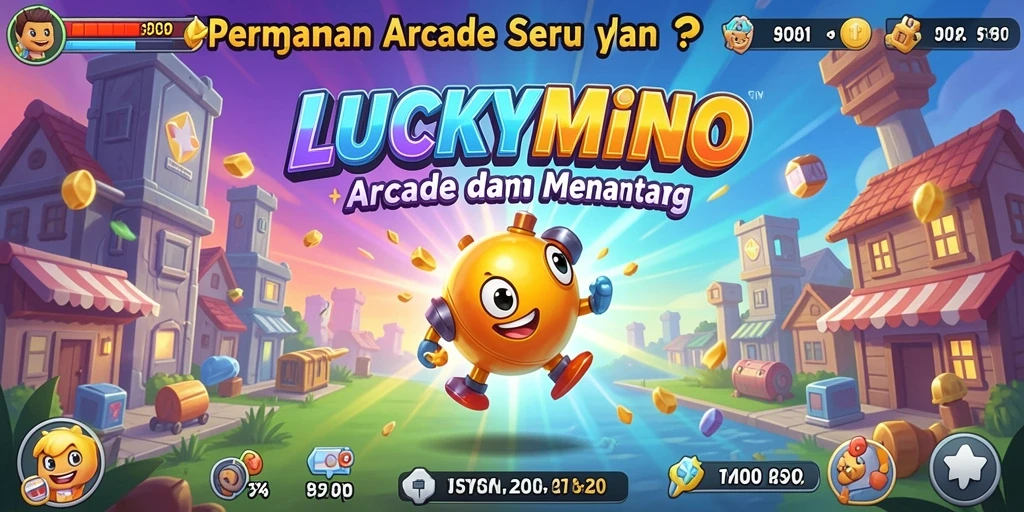 Screenshot gameplay LUCKYMINO menampilkan aksi seru dalam permainan Arcade.