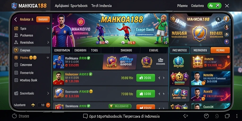 Tampilan gameplay Sportsbook yang menarik dari MAHKOTA188.