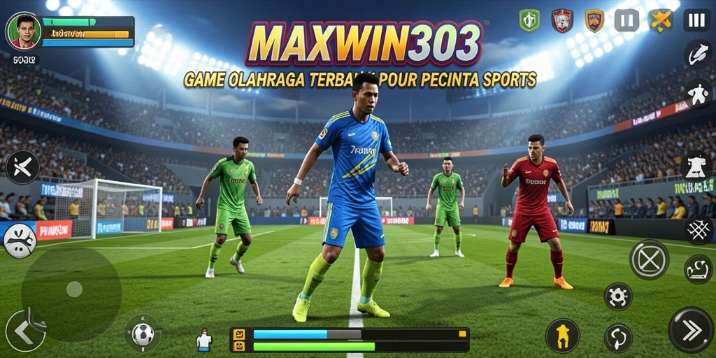 Tampilan gameplay menarik dari MAXWIN303 yang menunjukkan aksi olahraga seru.