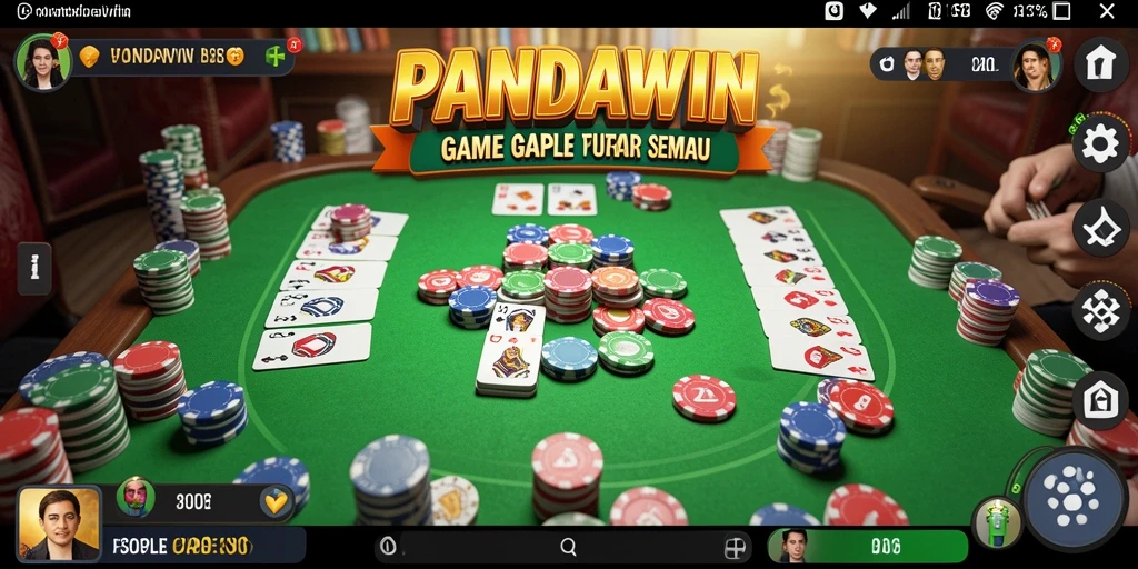 Screenshot gameplay PANDAWIN yang menampilkan keseruan bermain Gaple.