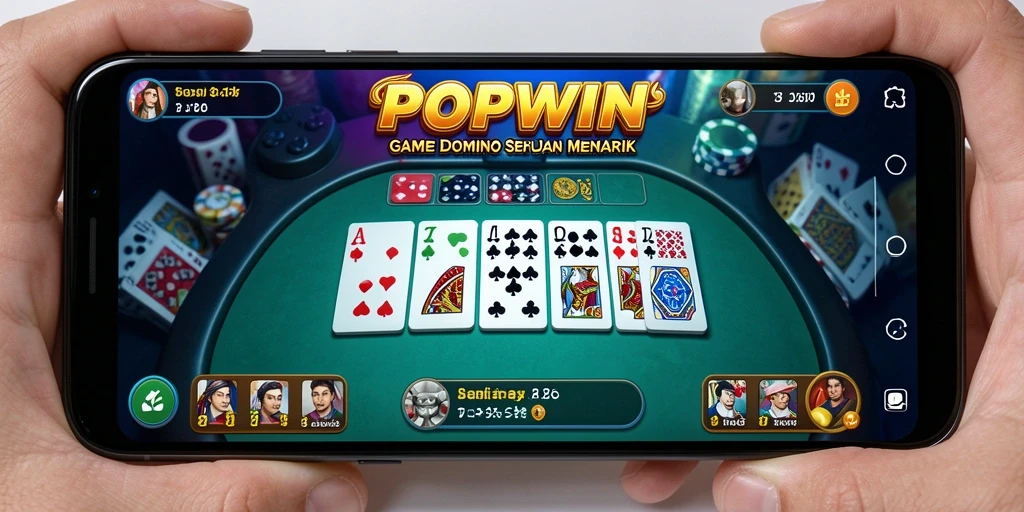 Screenshot dari gameplay seru Domino di POPWIN.