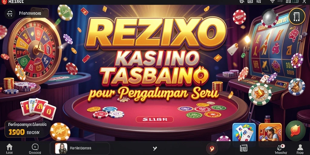 Tampilan gameplay mendebarkan di REZIXO dengan berbagai permainan kasino.