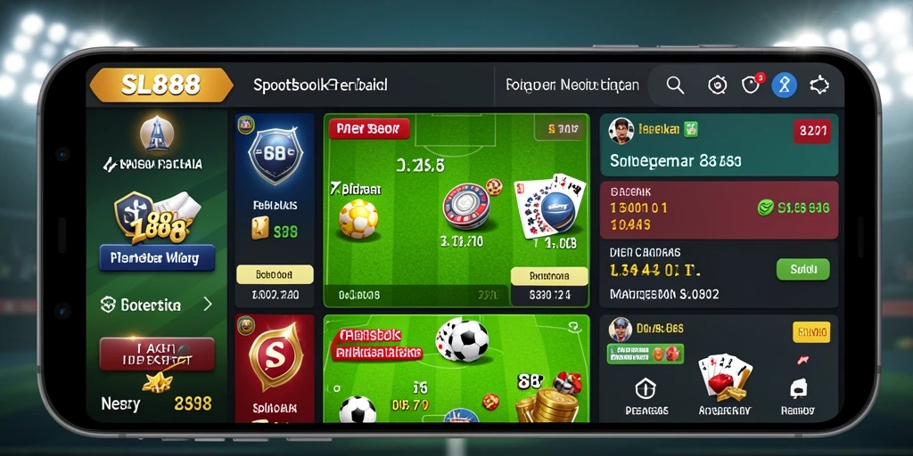 Screenshot utama SL888 menampilkan pengalaman taruhan olahraga yang seru.