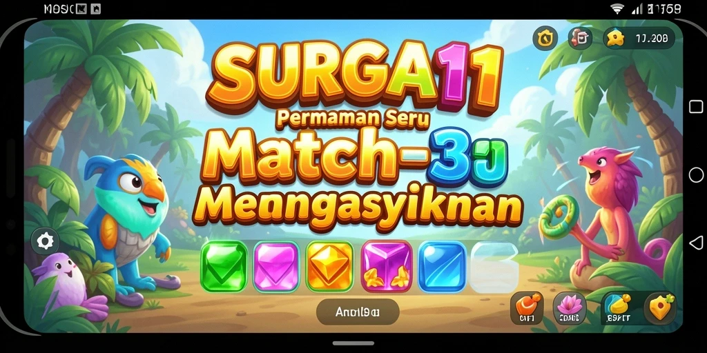 Tampilan menarik dari gameplay SURGA11 yang penuh warna.