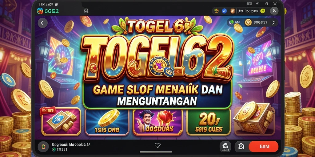 Screenshot gameplay TOGEL62 menunjukkan keseruan permainan Slot yang menarik.