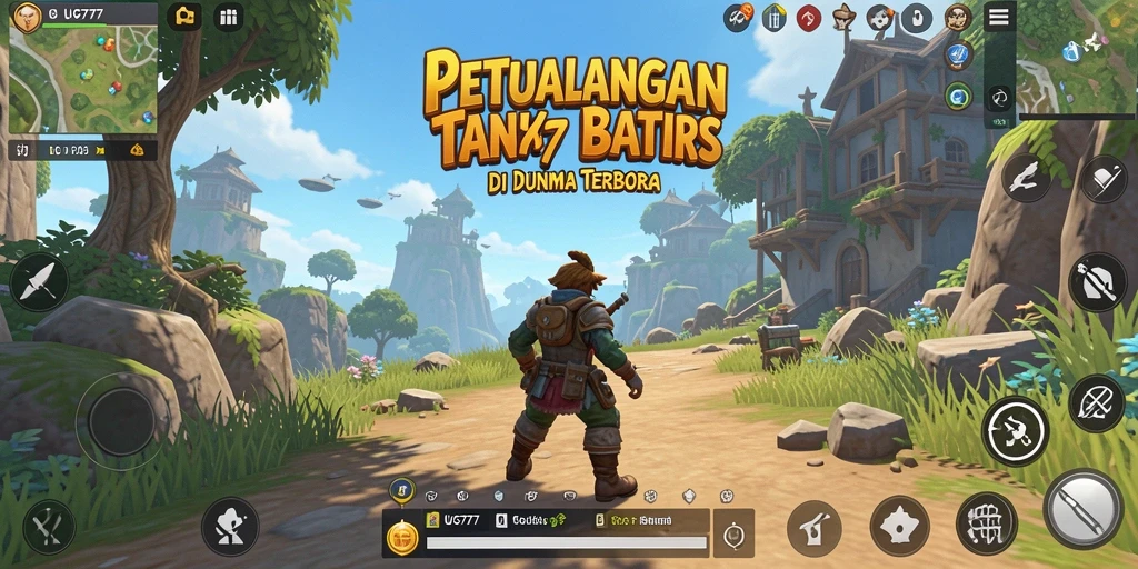 Tangkapan layar dari gameplay UG777 yang menampilkan dunia terbuka yang indah.